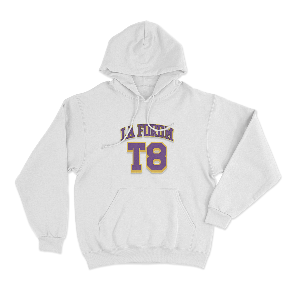 La Forum T8 Unisex Hoodie White La Forum T8 Unisex Hoodie White
