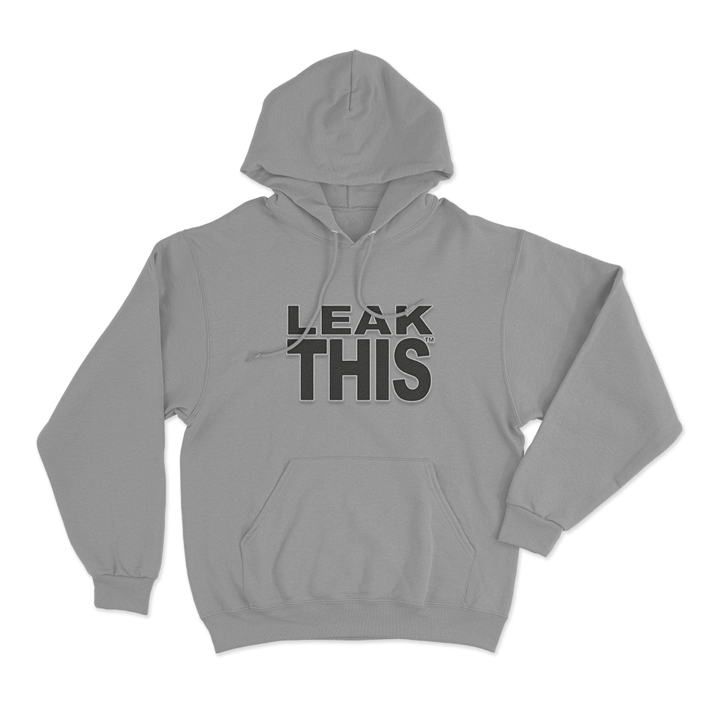 Leak This Unisex Hoodie Grey Leak This Unisex Hoodie Grey
